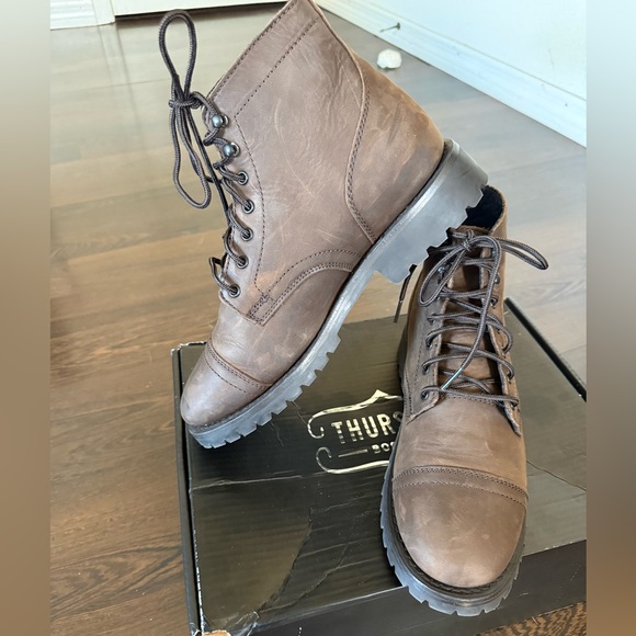 Thursday Everyday Tobacco Leather Boots - Picture 2 of 7